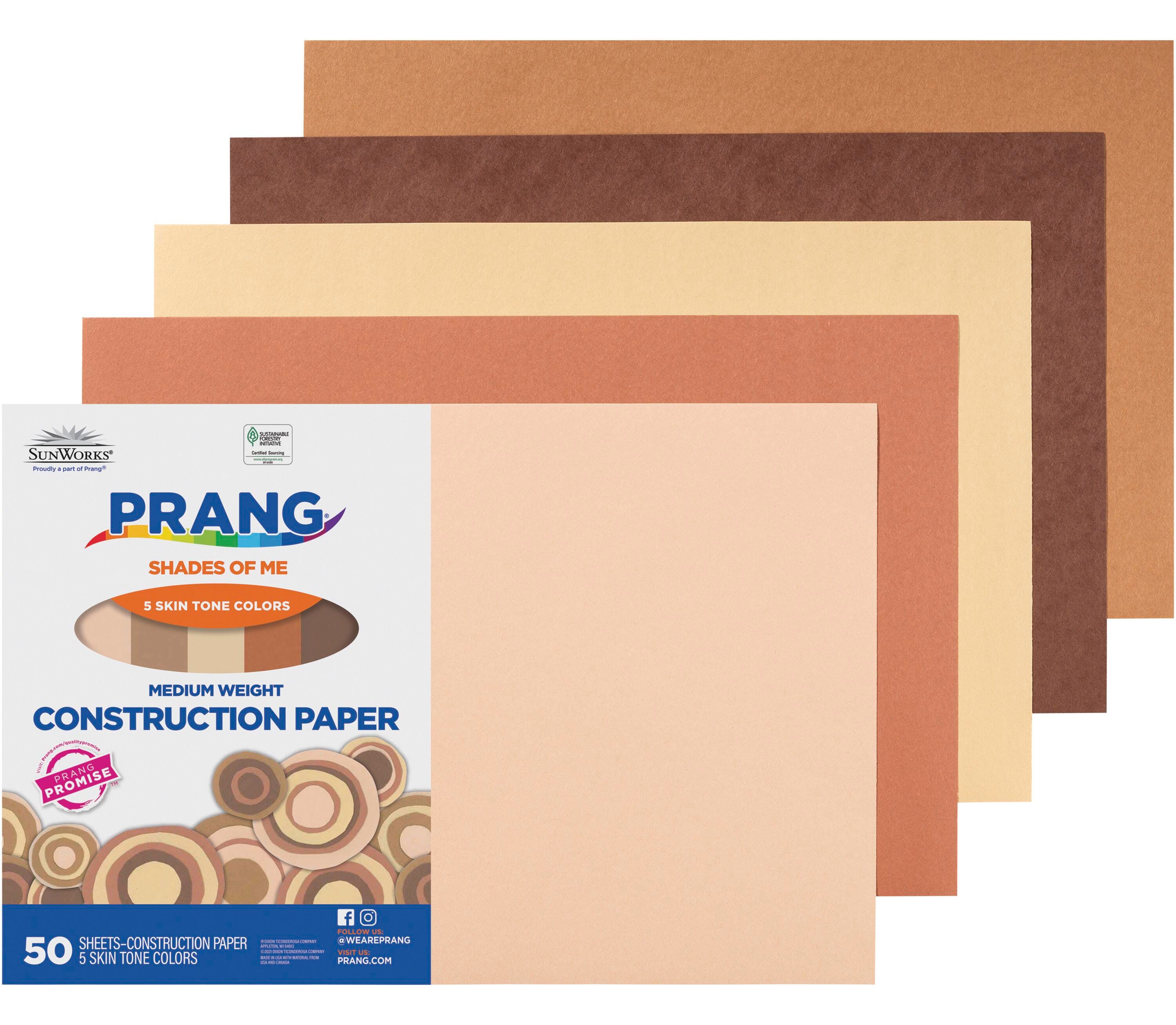 Prang Shades of Me Multi-Cultural Construction Paper, 12 x 18 Inches, Assorted Colors, 50 Sheets 409341